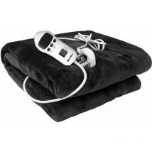 Groundlevel - Fleece heated electric blanket - Charcoal