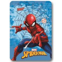 Fleecedecke 100x140 Spiderman 2 Kinder kariert blau S24