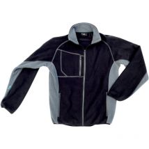 Excess Fleecejacke Champ, Gr. l, schwarz/grau