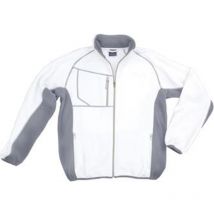 Excess Fleecejacke Champ Gr. L weiß/grau