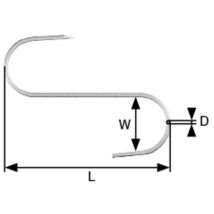 4812014 Fleischhaken 100 mm 12 St. - Dörner+helmer