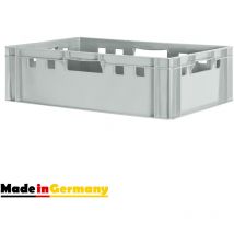 Kingpower - Fleischkiste E2 Fleischkiste Grau Fleischerkiste Fleischkisten Kiste Fleischkiste Eurobox Lebensmittelecht 60 x 40 Metzgerkiste Auswahl