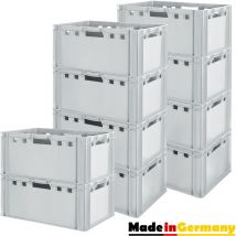 Kingpower - Fleischkiste E3 Fleischkiste Grau Fleischerkiste Fleischkisten Kiste Fleischkiste Eurobox Lebensmittelecht 60 x 40 Metzgerkiste Auswahl