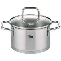 ELO – Fleischtopf Citrin Ø14cm – Edelstahl 18/10 – Induktionsgeeignet – Backofengeeignet bis 240°C – Spülmaschinengeeignet