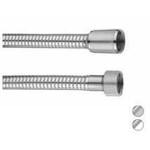 Bossini – Flessibile Bi-Flex/2 150 cm – Bianco-Cromo – Attacchi 1/2” x 1/2” FF