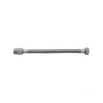 Flessibile in acciaio inox maschio femmina prolungato dn10 m.1/2 f.3/8 cm 30