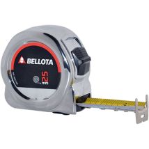Bellota – Flessometro professionale 25 metri 8 mm in acciaio antitorsione rivestito in nylon – Precisione livello II