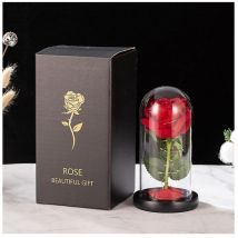 Fei Yu - Fleurs artificielles éternelles en verre pour la Saint-Valentin, pour la décoration, les cadeaux de mariage, de nouvel an, a
