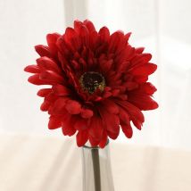 Fleurs artificielles 15 pièces Artificielle Soie Marguerite Fleurs Faux Gerbera Fleurs mariée Mariage Bouquet pour la Maison de Mariage Bricolage