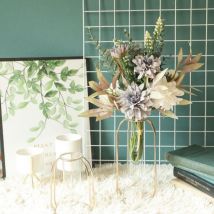 Fleurs artificielles, plantes, compositions florales en soie, bouquets de mariage, décorations, centres de table floraux en plastique pour la maison,