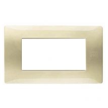 Simon Urmet - Plaque Urmet Simon Nea Flexa 4 modules satin or 11804.OS