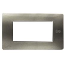 Flexa placca 4 modules technopolymer titane couleur titanium 11804.tt
