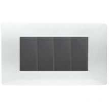 Plaque Urmet Simon Nea Flexa 4 modules blanc glace 11804.BG