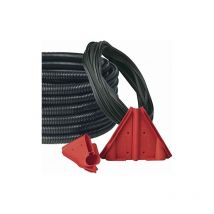Flexa - plastique toff de well tuyau zip AD28,5 10 M noir en plastique well tuyau 4025113220349 255202123