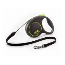Laisse Black Design m Cord 5m black/ green Flexi FU22C5-251-S-CG