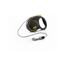 Laisse Black Design xs Cord 3m black/ green Flexi FU02C3-251-S-CG