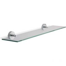 Croydex - Flexi-Fix Pendle Glass Shelf, Chrome