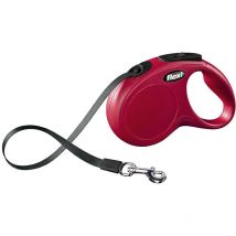 Flexi - classic xs fettuccia 3 metri Rosso