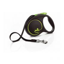 Laisse Black Design m Tape 5m black/ green Flexi FU22T5-251-S-CG