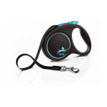 Laisse Black Design m Tape 5m black/ blue Flexi FU22T5-251-S-CHBL