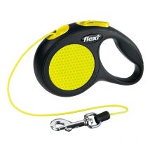 New neon 3 m bleu, jaune chien laisse avec enrouleur (20910) - Flexi
