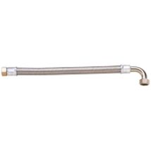 Flexible Tressé Inox Coudé série plus - Sanitaire/Chauffage/Clim - Tuyau Ø15-50mm - Femelle/Femelle 15x21 - 300mm - Ø15mm