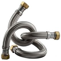 Tucai - Flexible sanitaire/chauffage Inox Øintér.19mm - Femelle/Femelle 3/4 - 1000mm - extra twist