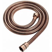 Ibuyke - Flexible de douche 150 cm vieux cuivre rétro tuyau de douche tuyau de douche laiton douche Or rose Ephé