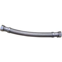 Flexible Sanitaire 100cm Ff 20x27 Dn19 Tresse/douille Inox 1p