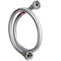 Flexible Inox ø8mm Intérieur F-f 1/2 pouces (15/21) Longueur 100cm