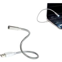 Flexible Led-computerlampe, Mini-usb-leuchten Für Tastatur, Flexible Usb-lampe, Für Laptop, Innenbeleuchtung (silber)
