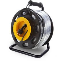 HQ-Power Guirlande lumineuse led flexible sur enrouleur, 6500 °k, 2850 lm, parfaite pour l'éclairage de chantiers, cages d'escalier, ascenseurs,
