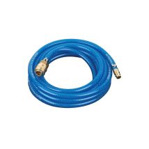 Banyo - Flexible pneumatique avec raccords (Accouplement et douille a enficher) l : 10 m/9x13mm/15 bars, bleu
