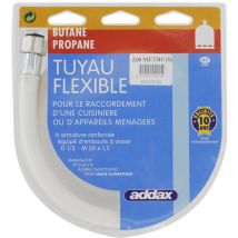 Flexible gaz butane propane 2M nf D36-112 /10 ans/ G1/2-M20X150 Addax H2102E601