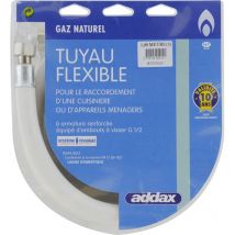 Flexible Souple Gaz Naturel 1m Addax