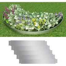 Bonnevie - Flexible Rasenkante 5-er Set Verzinkter Stahl 100x14 cm CFW675967