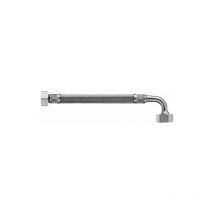 Flexible sanitaire inox DN10 Femelle 1/2 - Femelle 1/2 coudé - 300mm