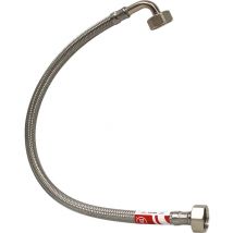 Tucai - Flexible sanitaire Coudé Inox Øintér.8mm - Femelle 1/2 / Femelle Coude 1/2 - 300mm - taq