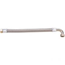 ngulo flexible trenzado de acero inoxidable STANDARD - Sanitario/Calefacci n/Clim - Tubo Ø15-50mm - Hembra/Hembra 20x27 - 500mm - Ø19mm