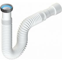 Flexibler Ablaufschlauch mit 1'1/4 Anschluss und Ø32 und Ø40 mm Auslässen l.b. plast D223-M weiß