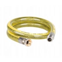 Flexibler Gasschlauch 1/2 Zoll – 125 cm – Edelstahlgeflecht – Maximaler Betriebsdruck 0,5 bar – Zulässige Betriebstemperatur bis +60°C