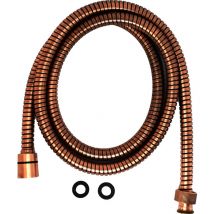 Flexibler Messingschlauch in Antik-Kupferfarbe, Anschluss 1/2"x1/2" Gas Sphera FLD155801RA Kupfer