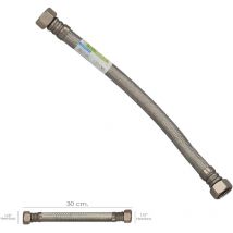 AFT - Latiguillo Flexible Acero Inoxidable Termo Hembra 1/2' - Hembra 1/2' Longitud 300 mm