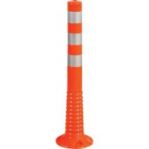 Poste señalización 1000mm, Ø 80mm, naranja