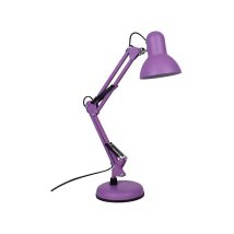 Sobremesa Antigona Articulado 1xe27 L.15xal.reg.cm Lila Mate