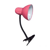 Akunadecor - Lámpara de sobremesa clip con muelle 1xE27 Rosa