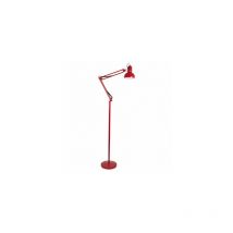 Flexo De Pie Articulable Rutilo 1xe27 Rojo 180x28x28 Cm