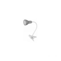 Fabrilamp - Gates Gris/Blanc Flexo 6W 450lm Pince Ajustable 31x7x11,5cm