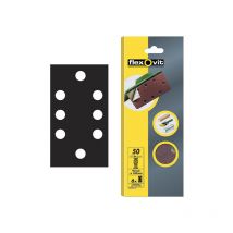 Flexovit - 1/3 Sanding Sheets Quick-Release Medium 80 Grit (Pack 6) FLV26344