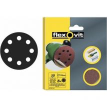 Hook & Loop Sanding Discs 115mm Fine 120G (Pack 6) FLV26386